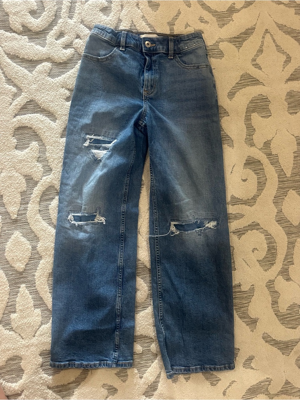 abercrombie kids Distressed Blue Jeans